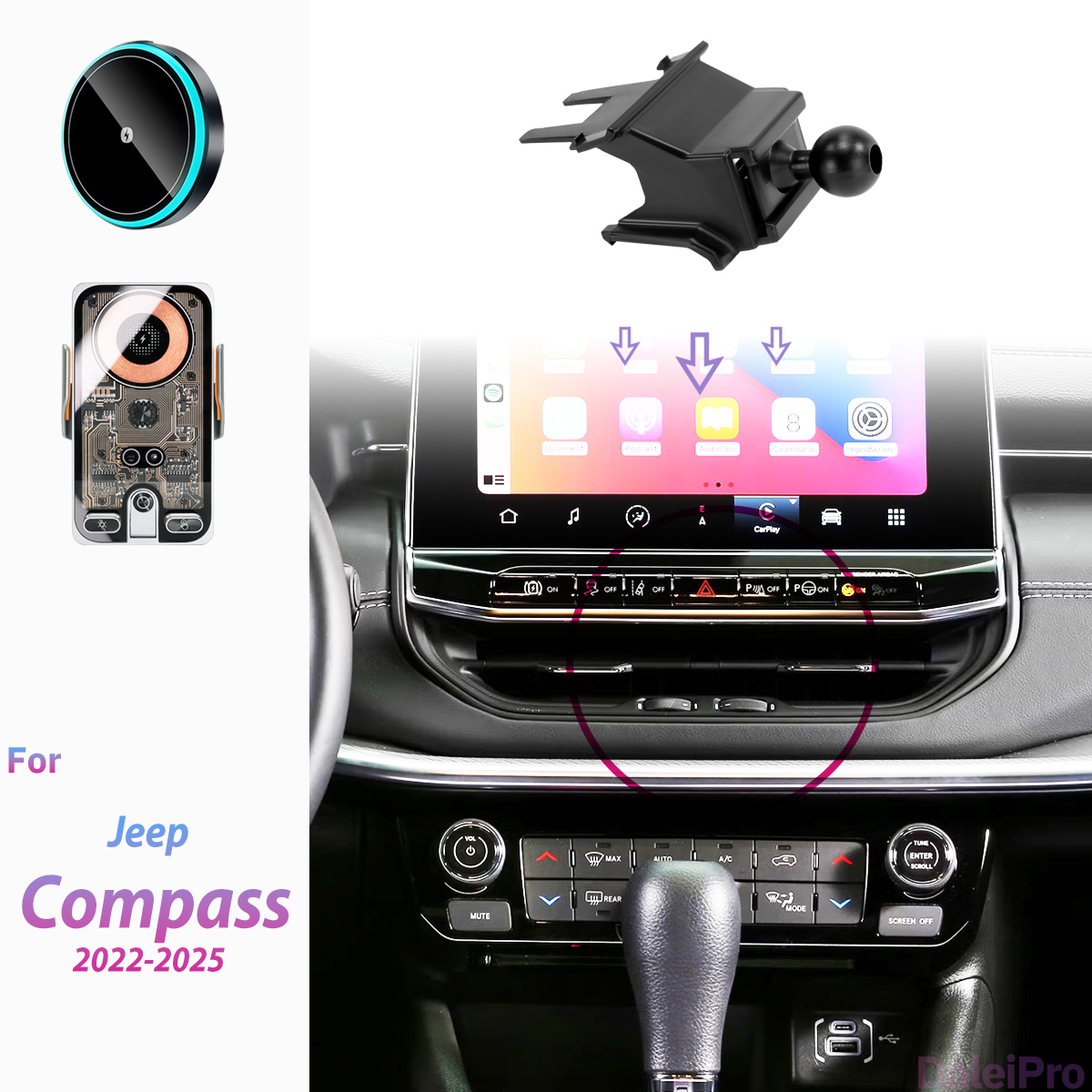 Compass Lensatic - Suporte para Telefone de Carro para