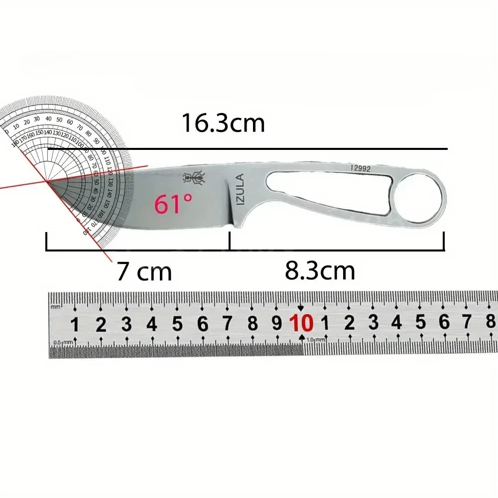 Izula faca reta de alta resist - Bushcraft Knife Fixed avaliação e preço